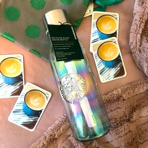 Glass Starbucks Water Bottle
